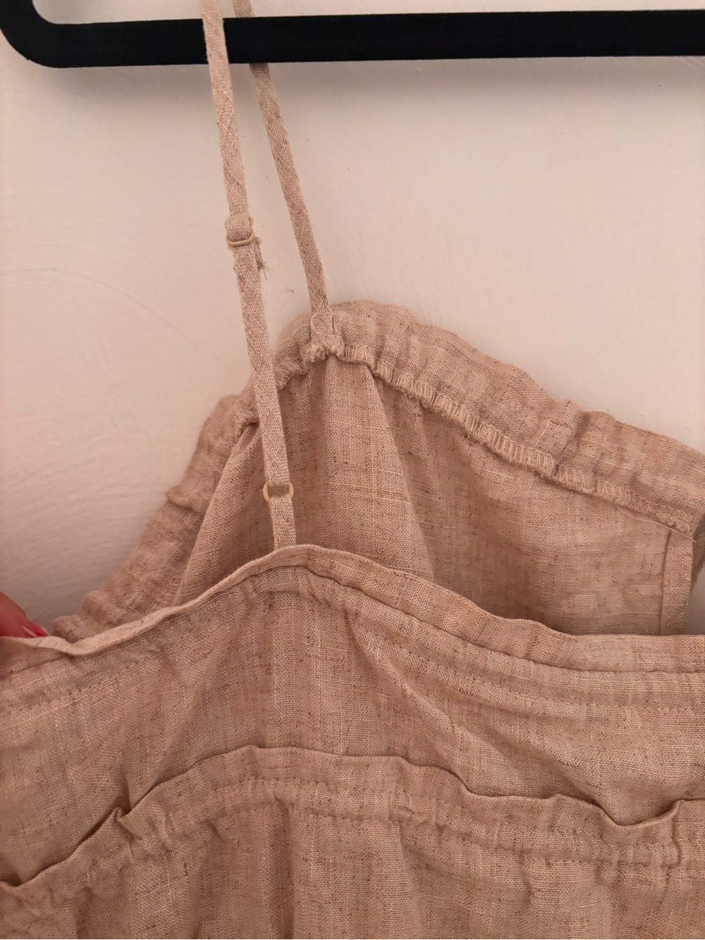H&M Beige Tie-Front Linen-Look Cami - Picture 5 of 5